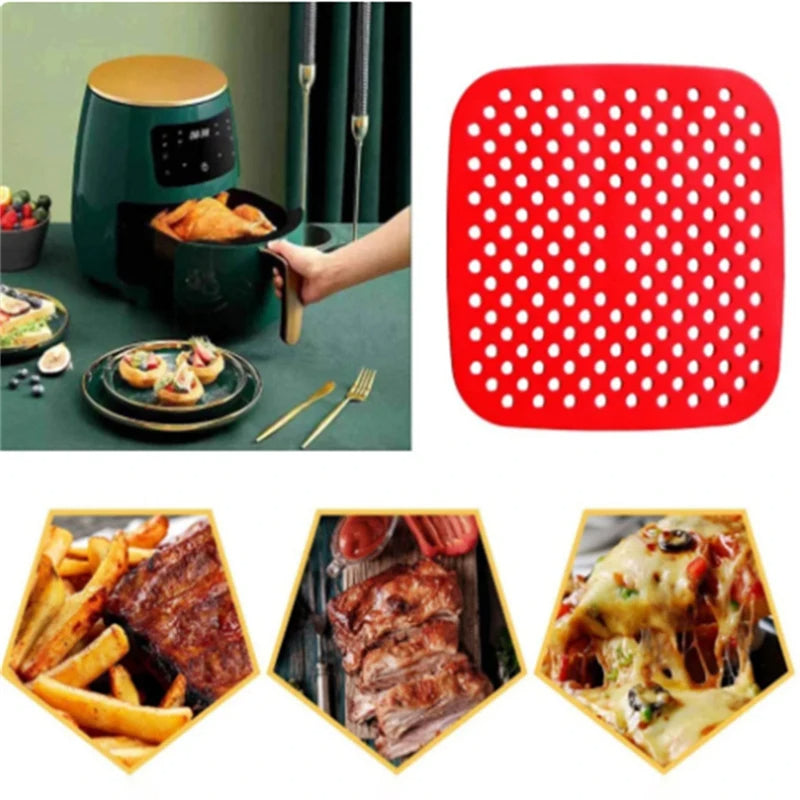 1Pc Silicon Air Fryer Baking Mat