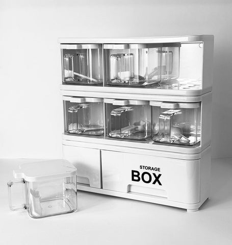 6 In 1 Crystal Spice Storage Jar