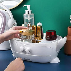 Modern Cosmetic Organizer with LED Mirror