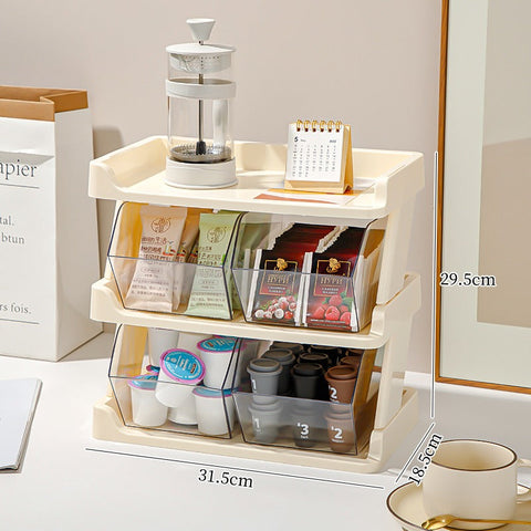 3 Layer Kitchen Counter Storage Organizer